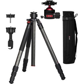 3Pod Everest T5 Carbon Fiber Tripod with H4 Ball Head and Arca-Type Quick Release – 4-Section, Lightweight, Durable, Adjustable Height for Photography, Videography, and Travel