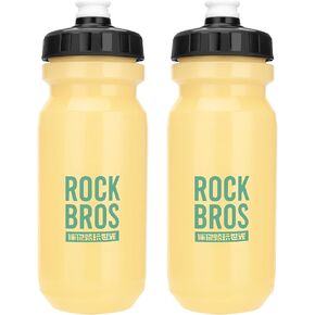 ROCKBROS Bike Water Bottle Squeeze, 20oz Bicycle Water Bottle, BPA-Free 2 pcs