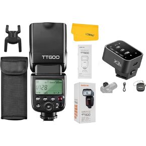 Godox TT600 2.4G Wireless Flash Speedlite Master/Slave Flash, Built-in Trigger System, Camera Flash with Godox X3N X3 N TTL Wireless Flash Trigger for Nikon Camera