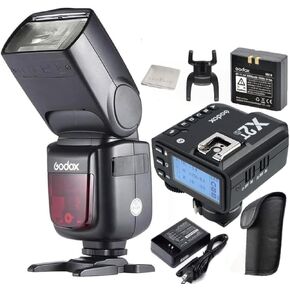 Godox Ving V860II-S Camera Flash Speedlite for Sony with Godox X2T-S TTL Wireless Trigger, 2.4G TTL GN60 1/8000s HSS, Rechargable Li-ion Battery, 650 Full Power, External Flash Compatible for Sony