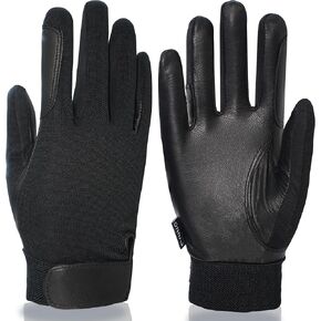 Noble Goat Leather Equestrian Gloves for Women Men Youth, Professional Horseback Riding Gloves Lightweight Windproof Comfortable and Strong Grip