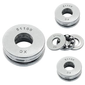 Thrust Ball Bearings 51104, Single Direction Thrust Bearing 20mm x 35mm x 10mm (4pcs)
