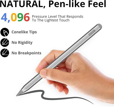 قلم USI2.0 لجهاز Chromebook، Google Pixel Tablet، لجهاز Amazon Fire Max 11&Fire HD 10 (إصدار 2023)، Lenovo chromebook Duet، HP chromebook X360، مع 4096 مستوى ضغط، ممحاة الذيل in Saudi Arabia