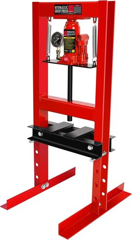 12 Ton Hydraulic Press, H-Frame Garage Floor Shop Press with Built-in Relief Valve to Bend, Straighten, Or Press Parts, Install Bearings & U-Joints in Saudi Arabia
