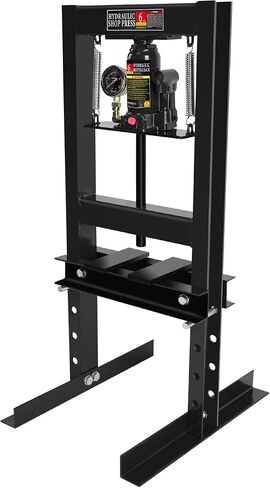 12 Ton Hydraulic Press, H-Frame Garage Floor Shop Press with Built-in Relief Valve to Bend, Straighten, Or Press Parts, Install Bearings & U-Joints in Saudi Arabia