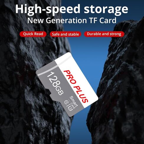 2 Pack TF Card 128GB مع محول ، بطاقة ذاكرة عالية السرعة ، بطاقة TF Memory UHS-I C10 A1 للوحات الجهاز اللوحي/الهاتف المحمول/الكاميرا/سيارة الصوت/اللعبة (TF183 White Gray 128GB) in Kuwait