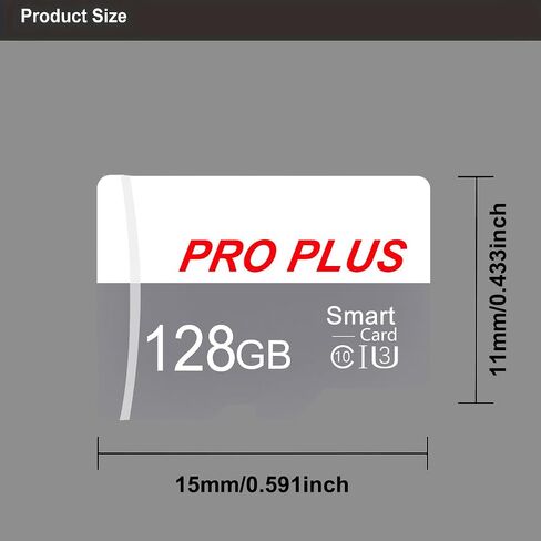 2 Pack TF Card 128GB مع محول ، بطاقة ذاكرة عالية السرعة ، بطاقة TF Memory UHS-I C10 A1 للوحات الجهاز اللوحي/الهاتف المحمول/الكاميرا/سيارة الصوت/اللعبة (TF183 White Gray 128GB) in Kuwait