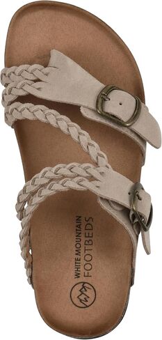 WHITE MOUNTAIN Women's Haziest Braided Signature Comfort-Molded Footbed Sandal in Saudi Arabia