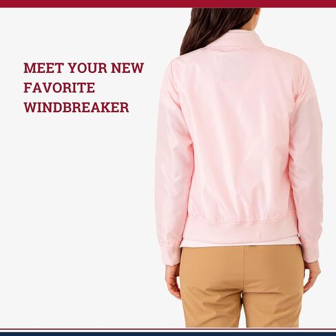U.S. Polo Assn. Women Baseball Collar Bomber Jacket W/Snap Pockets in Saudi Arabia