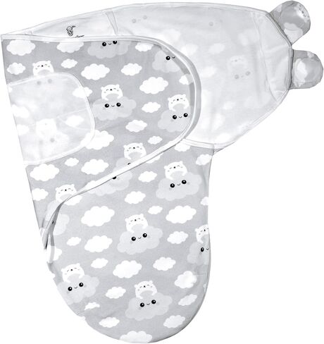Baby Swaddle Blanket Set for Newborns - 100% Organic Cotton Soft and Breathable Swaddle Sack with Easy-to-Use Adjustable Wrap Design, Suitable for Baby Boys and Girls, Size Small (0-3 Months) (Pink) in Saudi Arabia