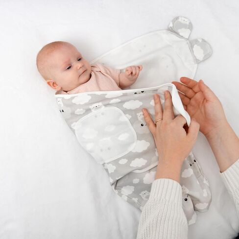 Baby Swaddle Blanket Set for Newborns - 100% Organic Cotton Soft and Breathable Swaddle Sack with Easy-to-Use Adjustable Wrap Design, Suitable for Baby Boys and Girls, Size Small (0-3 Months) (Pink) in Saudi Arabia
