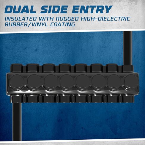 10 عبوات OHLECTRIC - مدخل جانب واحد - 2 منفذ - 2-14 AWG - موصل أسود معزول - برغي سداسي 3/16 - مملوء مسبقًا بمثبط الأكسيد - طلاء مطاطي/فينيل، 6061-T6 ألومنيوم CU9AL in Kuwait