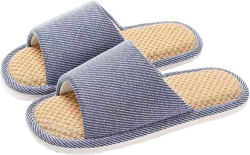 النعال النعمة من نسيج الكتان النعال الداخلية للمنزل ، والنعال الصامت الصامت مريحة طوال الموسم in Kuwait