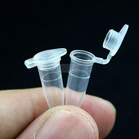 0.5ml Microcentrifuge Tubes 4000PCS,Centrifuge Tubes with Attached Lid,Clear Conical Micro Centrifuge Small Sample Bottle Vials Container for Lab,Plastic Lab Snap Tubes (4Bag Packs) in Saudi Arabia