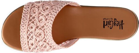 Corkys Footwear Hey Beach Women's Crochet Flat Slip-On Sandal in Saudi Arabia