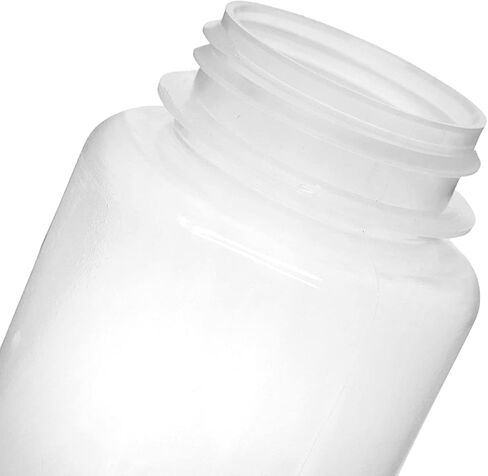 United Scientific® Unistore™ - حاويات العينات ذات الأغطية - زجاجة كاشف واسعة الفم من مادة البولي بروبيلين بدرجة مختبرية - زجاجات سعة 16 أونصة مع أغطية لولبية (500 مل)، زجاجات بلاستيكية بأغطية، عبوة من 12 قطعة in Kuwait