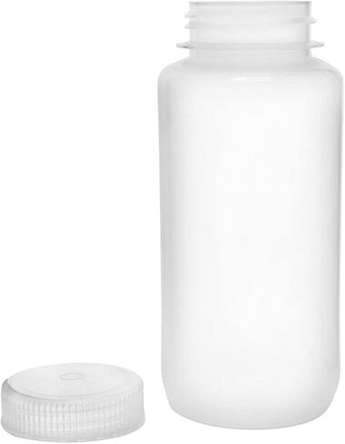 United Scientific® Unistore™ - حاويات العينات ذات الأغطية - زجاجة كاشف واسعة الفم من مادة البولي بروبيلين بدرجة مختبرية - زجاجات سعة 16 أونصة مع أغطية لولبية (500 مل)، زجاجات بلاستيكية بأغطية، عبوة من 12 قطعة in Kuwait