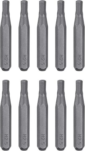 HARFINGTON 10pcs H2.5 Hex Screwdriver Bit 5/32" Hex Shank 28mm Length Magnetic Hexagon Head Hex Bits S2 Steel Screw Driver Bit for Electric Manual Screwdrivers Precision Repair in Saudi Arabia