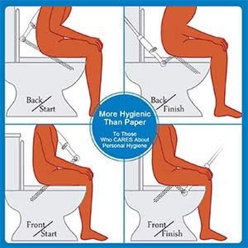 SonTiy Brass Handheld Bidet Sprayer for Toilet, All Metal Cloth Diaper Toilet Sprayer Bidet Attachment with Backflow Preventer, Adjustable Water Jet Spray, 7.2" Bidet Wand, Chrome in Kuwait