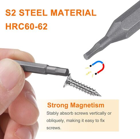 HARFINGTON 10pcs H2.5 Hex Screwdriver Bit 5/32" Hex Shank 28mm Length Magnetic Hexagon Head Hex Bits S2 Steel Screw Driver Bit for Electric Manual Screwdrivers Precision Repair in Saudi Arabia