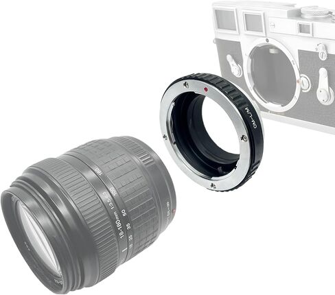 محول عدسة OM إلى LM لعدسة تثبيت Olympus OM إلى Leica M L/M M9 M8 M7 M6 M5 (محول TECHART LM-EA 7 المتوافق) in Kuwait