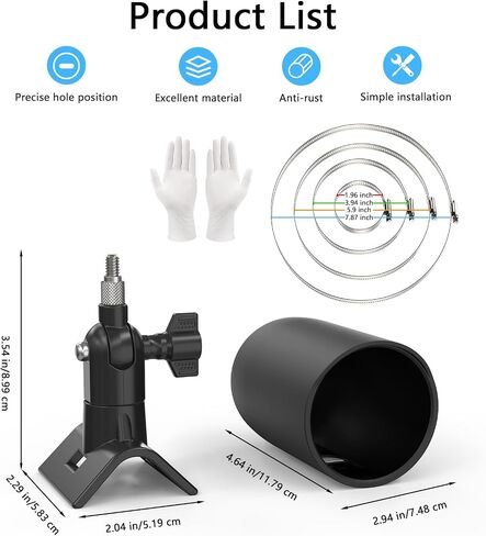 قوس تصاعد القطب وغطاء الجلد السيليكون لكاميرات TP-Link Tapo Magcam 2024 PCMAG (Tapo C425) و Tapo Solarcam 2K Cameras Cameras in Kuwait