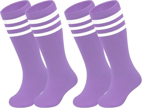 Sarfel 2 Pairs Toddler Soccer Socks Kids Baseball Socks Youth Boys Girls Softball Football Accessories Knee High Team Sport in Saudi Arabia