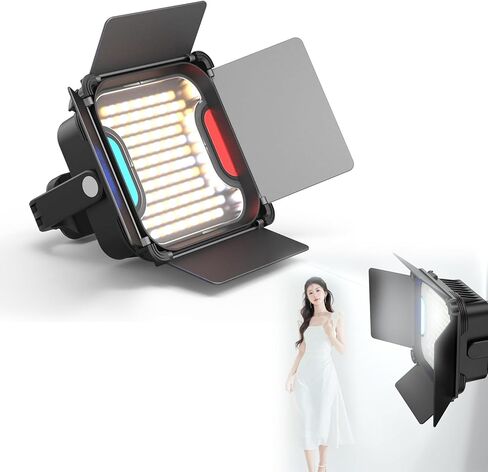 30W Magnetic Selfie Light for iPhone, Phone Light for Video Recording, 2500K-9000K Dimmable CRI95+ with 5400mAh Battery, Lighting for YouTube/TikTok, Vlogging, Live Streaming in Saudi Arabia