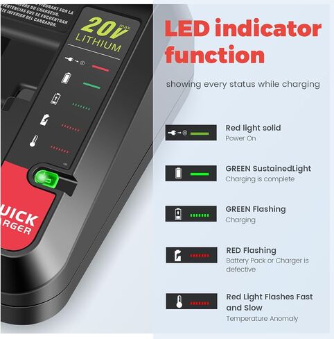 20v Lithium Battery Replacement for Black and Decker 6.0Ah Battery 2Pack with 1 Charger Combo Compatible with LBXR20 LBXR20B LBXR20-OPE LBXR2020 LBXR20 LB20 LBX20 LB2X4020 Cordless Power Tool in Saudi Arabia
