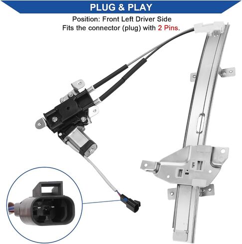 741-638 Front Right Passenger Side Power Window Regulator with Motor Compatible with Buick Century 1997-2005, Regal 1997-2004/ Oldsmobile Intrigue 1998-2002 Sedan, Replace OE 10334396, 10434881 in Saudi Arabia