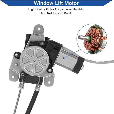741-638 Front Right Passenger Side Power Window Regulator with Motor Compatible with Buick Century 1997-2005, Regal 1997-2004/ Oldsmobile Intrigue 1998-2002 Sedan, Replace OE 10334396, 10434881 in Saudi Arabia
