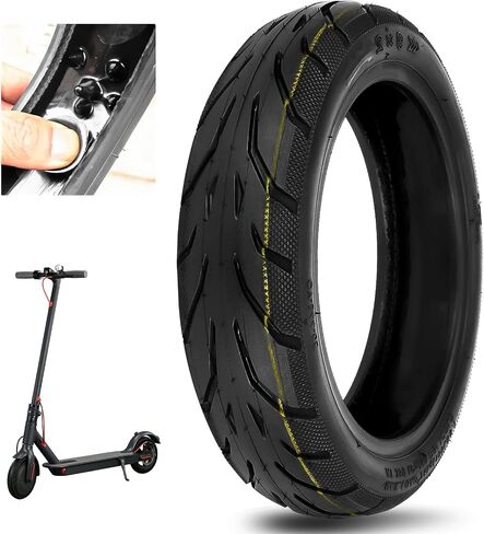 إطارات سكوتر كهربائي 8.5 بوصة 50/75-6.1 متوافقة مع Gotrax Gxl V2/Xiaomi M365/Pro/1S إطار خارجي للسكوتر الكهربائي 8 1/2X2 إطار داخلي بديل (جذع صمام مستقيم) (مجموعة واحدة) in Saudi Arabia