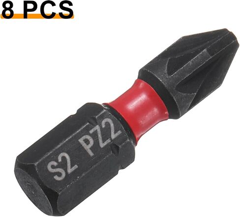 HARFINGTON 8pcs PZ2 Pozi Screwdriver Bit 1/4" Hex Shank 25mm/1" Length Magnetic Phillips Slotted Hex Bits S2 Steel Screw Driver Bit Industrial Grade Electric Drill Bits in Saudi Arabia
