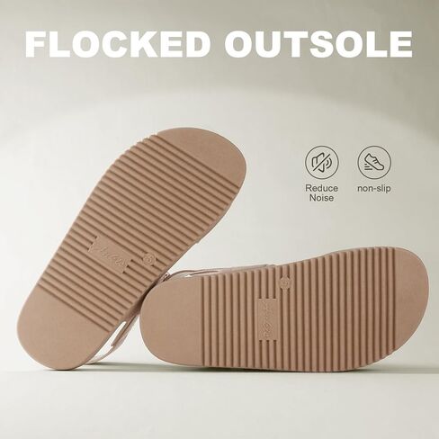 Ankis Black White Beige Nude Women's Flat Sandals Comfort Adjustable Front Strap and with a Back Strap Women Summer Sandals in Kuwait