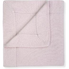 Jet & Bo Baby 100 ٪ Cashmere Baby Blanket Luxe Knit Design باللون الوردي - 32 "× 40" - متضمنة في تنظيم هدايا ودرجات حرارة - مربع هدايا وبطاقة