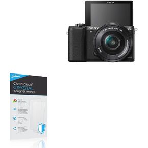 BoxWave Screen Protector Compatible with Sony Alpha a5100 - ClearTouch Crystal ToughShield 9H (2-Pack), Clear 9H Tough Flexible Film Screen Protector