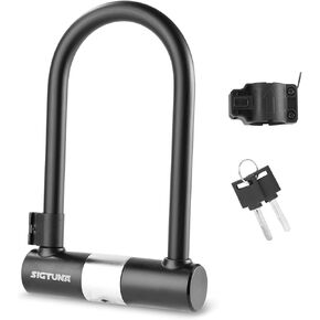 Sigtuna Bike U Lock Combination, U Bike Lock Combination Heavy Duty Anti Theft, U Bike Lock with 18mm Shackle, Bicycle Lock with Sturdy Mounting Bracket for Bicycle, E-Bike, Scooter, Outdoor Equipment