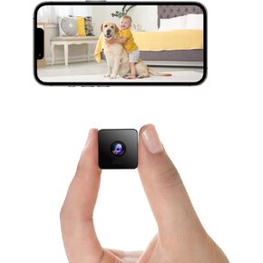Mini Camera, 1080P HD Indoor, Cameras for Home Security, USB Charger Indoor Wireless WiFi Security Control pet Camera, Baby/anny Monitor, with Night Vision Function