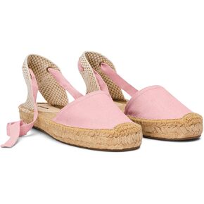 Soludos Lauren Lace Up Espadrille Quartz Pink 8 B (M)