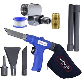 LE LEMATEC Air Vacuum and Swivel Connector Kit, Multi-Functional Pneumatic Tools with 150 PSI Air Vacuum and 360° Swivel Adapter for Seamless Airflow and Cleaning Solutions (AS119+Swivel)