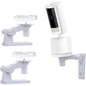 Camera Wall Mount Compatible with Ring Pan-Tilt Indoor Cam(2024 Release), 180°Adjustable Camera Ceiling Mount, Security Camera Corner Mount, Drill Installation, 2 Pack