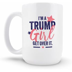 Hogg 15 oz Trump Coffee Mug - Assassination Attempt, Ceramic Trump Mug 2024, President Trump Merchandise, MAGA Mug, Donald Trump Gifts for Men, Trump Cups and Mugs, Trump Merchandise Funny