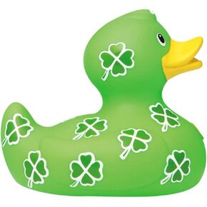 Clover Patch Rubber Duck by Bud Ducks | Elegant Gift Packaging - "A best friend is like a four leaf clover" | Child Safe | Collectable
