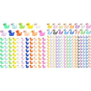 480 Pcs Miniature Resin Ducks Set - Tiny Ducks Figurines for Gardens, DIY Crafts, and Party Favors
