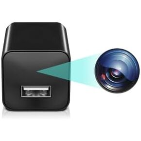 64GB Hidden Camera Camera Charger - HD 1080P Wireless Mini Nanny Cam Indoor Home Security with Motion Detection，Video-Only