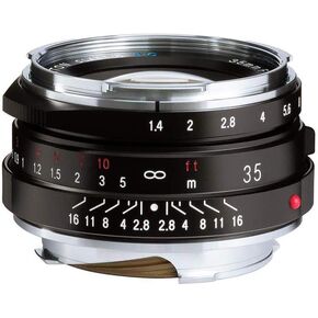 Voigtlander Nokton 35mm f/1.4 II Single Coated Leica M Mount Lens - Black