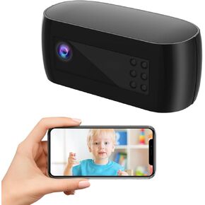 Camera Clock HD 4K Wireless Camera with Night Vision Motion Detection 160° Ultra-Wide Angle WiFi Nanny Cam Baby Monitor for Home Indoor Security
