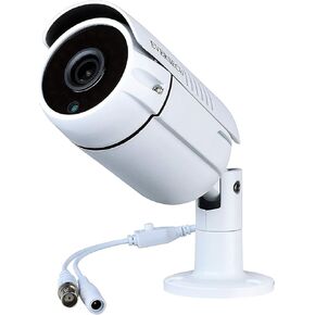 EVERSECU 4K HD CMOS Sensor AHD/TVI/CVI/960H Bullet Analog Camera, 8MP Full HD Weatherproof CCTV Security Camera for Outdoor Surveillance,3.6 mm Lens, Metal, White