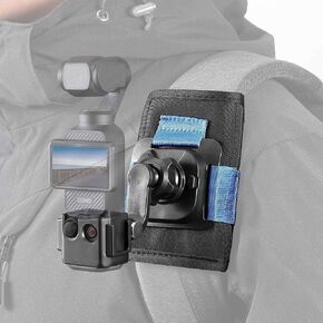 Backpack & Chest Mount for Osmo Pocket 3, 360° Rotation Osmo Backpack Strap Mount with Expansion Adapter for DJI Osmo Pocket 3 Camera, Osmo Pocket 3 Accessories for Hiking, Cycling, Skiing, Climbing