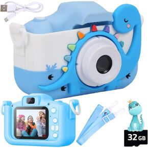 Wembley Kids Camera Toy 3-12 Years Old Girl Gifts 32GB SD Card 1080P HD Video Cute Selfie Unicorn Digital Toddler Camera Birthday Gift for 3 4 5 6 7 8 9-12 Years Old Girls - Purple
